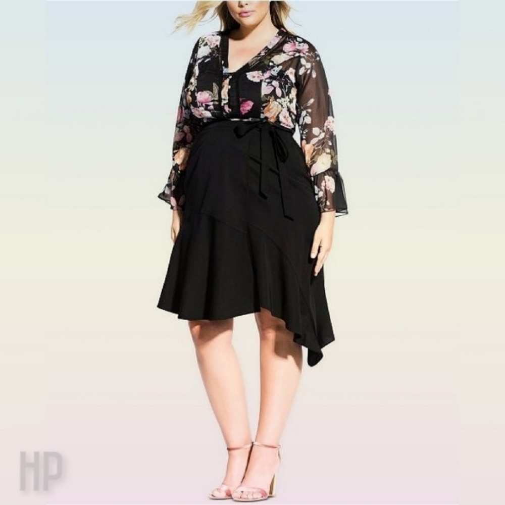 XXL City Chic Plus Size 24 Sweet Wrap Skir…